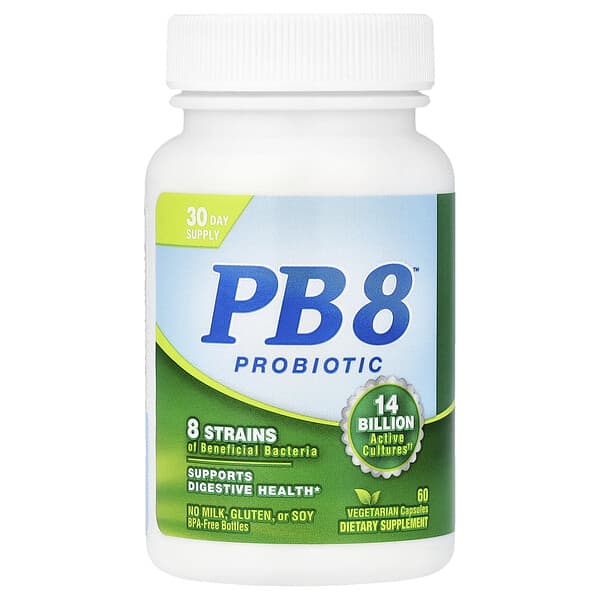 Nutrition Now, PB 8™ 프로바이오틱, 베지 캡슐 60정