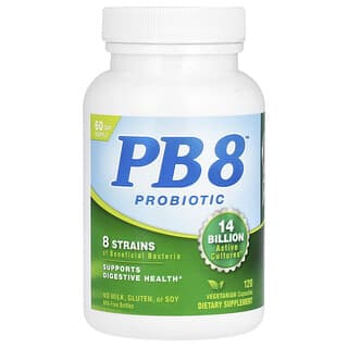 Nutrition Now, Probiótico PB 8, 120 cápsulas vegetales