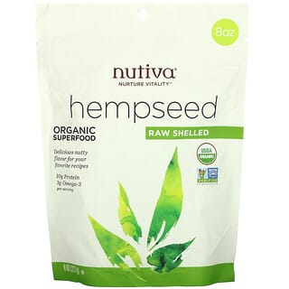 Nutiva, Organic Superfood, Raw Shelled Hempseed, 8 oz (227 g)
