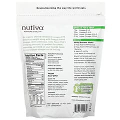Nutiva‏, מזון-על אורגני, המפ גולמי ללא קליפה, 340 גרם (12 אונקיות)