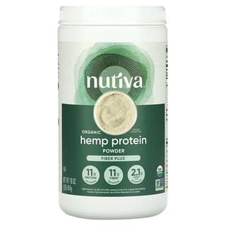 Nutiva, Порошок из органического конопляного протеина, Fiber Plus, 454 г (1 фунт)