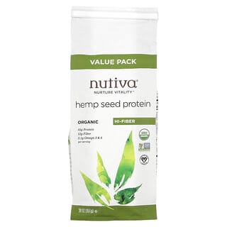 Nutiva, بروتين بذور القنب العضوية ، 30 أونصة (851 جم)