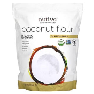 Nutiva, Органическая кокосовая мука, без глютена, 1,36 кг (3 фунта)