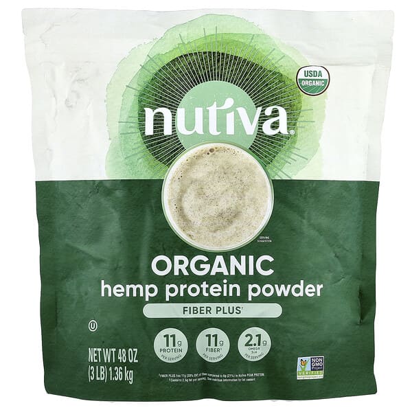 Nutiva, Organic Hemp Protein Powder, 3 lbs (1.36 kg) — product photo 1