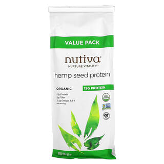 Nutiva, Органический конопляный белок, 851 г (1,87 фунта)