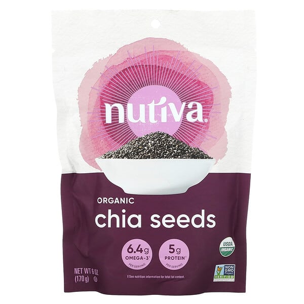 Nutiva, 유기농 치아씨, 170g(6oz)