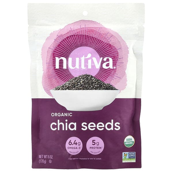 Nutiva, 有機奇亞籽，6 盎司（170 克）