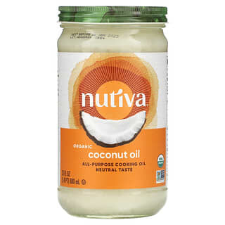 Nutiva, 有机椰子油，精炼、精制，23液体盎司（680毫升）