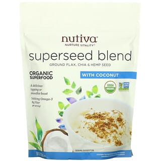 Nutiva, Mistura de Super Sementes Orgânica, Com Coco, 10 oz (283 g)