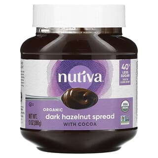 Nutiva, Organic Dark Hazelnut Spread, With Cocoa, 13 oz (369 g)
