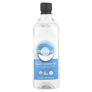 Nutiva, Aceite de coco líquido orgánico, Clásico, 32 oz (946 ml)