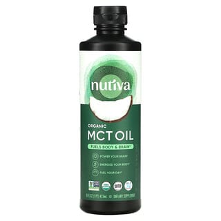 Nutiva, オーガニック中鎖脂肪酸トリグリセリドオイル、473ml（16液量オンス）