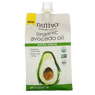 Nutiva, органическое масло авокадо, первого отжима, 355 мл (12 жидк. унций)