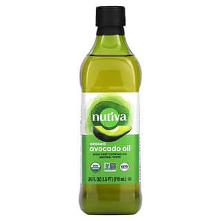 Nutiva‏, "שמן אבוקדו אורגני, 710 מ""ל (24 אונקיות נוזל)"