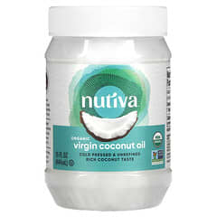 Nutiva, 活力サポート, ココナッツオイル, バージン, 15液量オンス（444 ml）