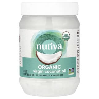 Nutiva, Huile de noix de coco bio, Vierge, 29 fl oz (858 ml)
