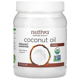 Nutiva, органическое кокосовое масло, первого отжима, 1,6 л (54 жидк. унции)
