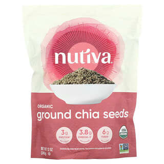 Nutiva, Органические молотые семена чиа, 340 г