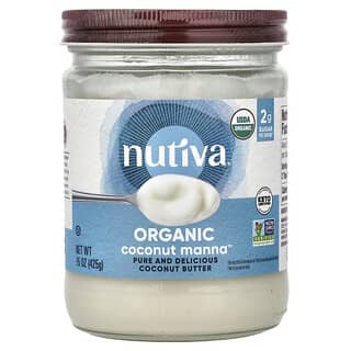 Nutiva, Organic Coconut Manna™, čisté a lahodné kokosové máslo, 425 g (15 oz)
