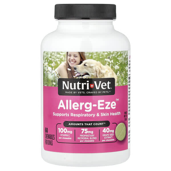 NutriVet‏, Allerg-Eze ™ ، للكلاب ، 60 قرصًا للمضغ