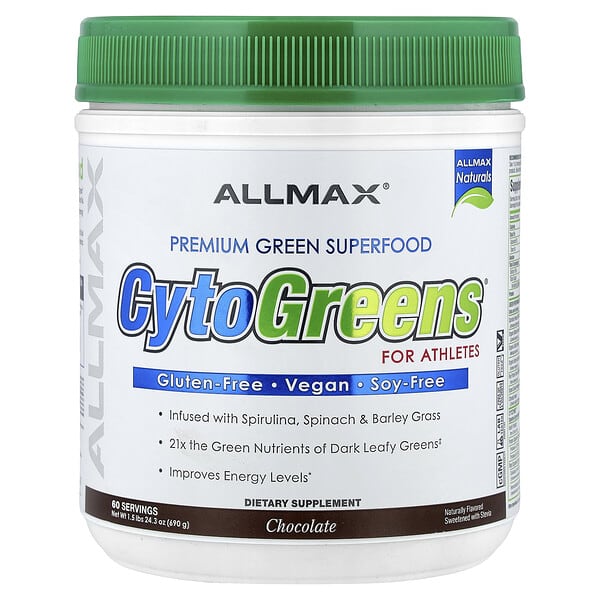 CytoGreens®, Premium Green Superfood for Athletes, Chocolate, 1.5 lbs (690 g)