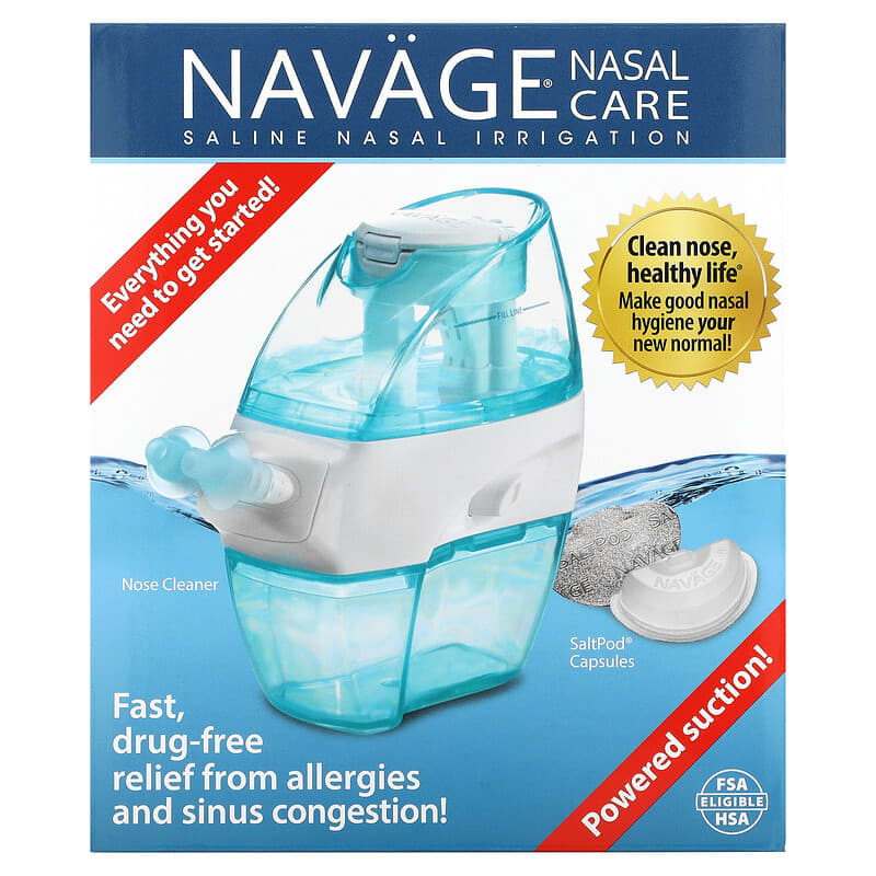 Inhalador nasal, Irrigador nasal Sal Nasal Irrigador nasal para adultos  Irrigador nasal Tecnología de vanguardia