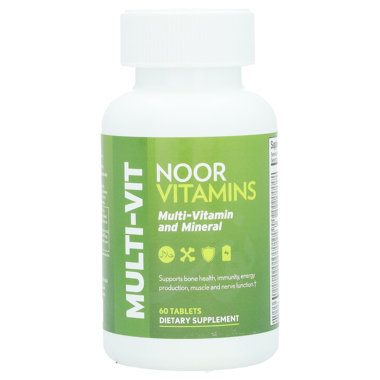 Noor Vitamins, MultiVitamin and Mineral, 60 Tablets