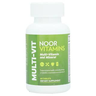 Noor Vitamins, Suplemento multivitamínico y mineral, 60 comprimidos