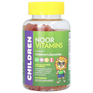 Noor Vitamins, жевательные мармеладки для детей, комплекс, 90 жевательных конфет