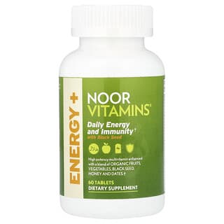 Noor Vitamins, 黑籽日常能量和机体抵抗支持配方，60 片