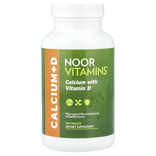 Noor Vitamins, Calcium with Vitamin D, 120 Tablets