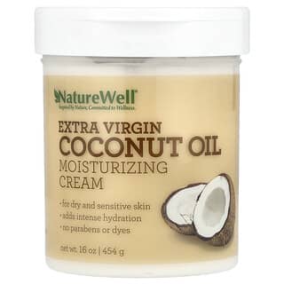 Naturewell, Extra Virgin Coconut Oil, Moisturizing Cream, 16 oz (454 g)