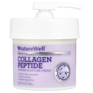 Naturewell, Peptides de collagène, Crème hydratante intense, 284 g