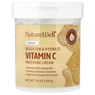 Naturewell, Crema humectante iluminadora con vitamina C, 454 g (16 oz)