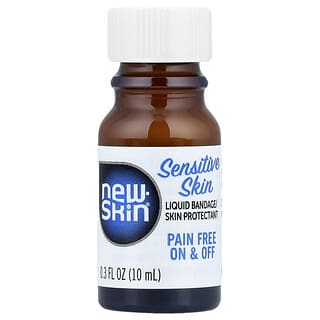 New Skin, Vendaje líquido / protector de la piel, Piel sensible`` 10 ml (0,3 oz. Líq.)
