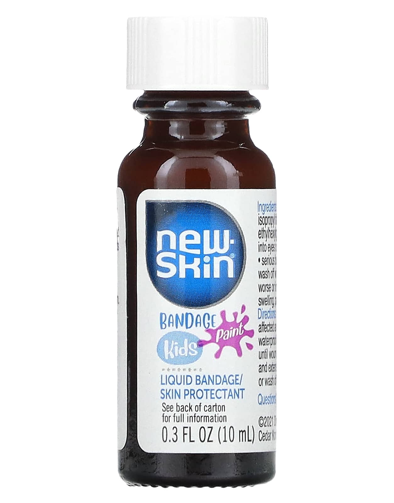 New Skin, Kids, Bandage Paint, Liquid Bandage/Skin Protectant, Purple