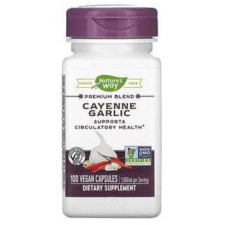 Nature's Way, Ail de Cayenne, 1060 mg, 100 capsules végétariennes