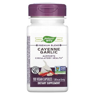 Nature's Way, Cayenne Garlic, 1,060 mg, 100 Vegan Capsules