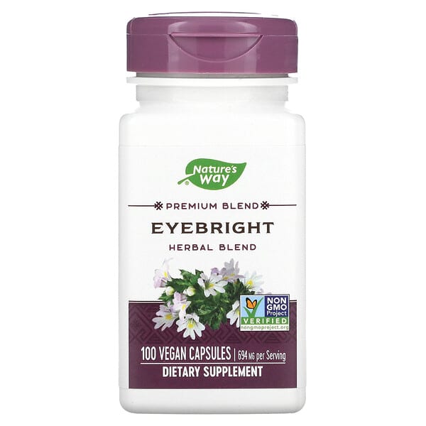 Nature's Way, Eyebright Herbal Blend, Gemeiner-Augentrost-Kräutermischung, 347 mg, 100 vegane Kapseln