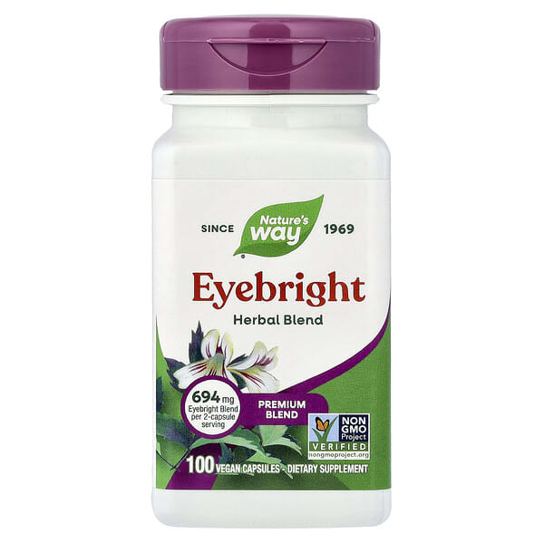 Eyebright, Herbal Blend, 100 Vegan Capsules