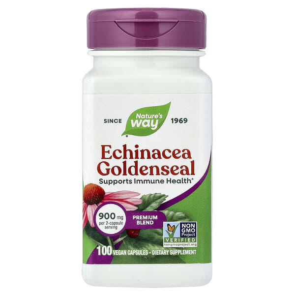 Echinacea Goldenseal, 100 Vegan Capsules