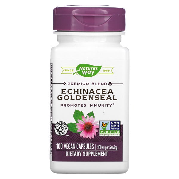 Nature's Way, Echinacea Goldenseal, 450 mg, 100 Vegan Capsules