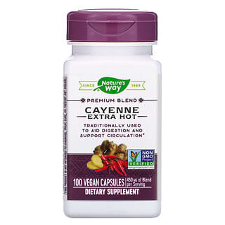 Nature's Way, Cayenne Extra Fort, 100 capsules vegan