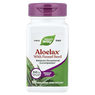 Nature's Way, Aloelax® with Fennel Seed, 100 Vegan Capsules