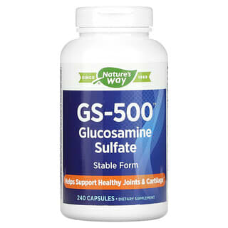 Nature's Way, GS-500 Sulfate de glucosamine, 240 capsules