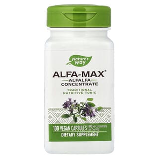 Nature's Way, Alfa-Max®, Alfalfa Concentrate, 100 Vegan Capsules (420 mg per Capsule)