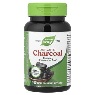 Nature's Way, Geactiveerde houtskool, 100 capsules (280 mg per capsule)
