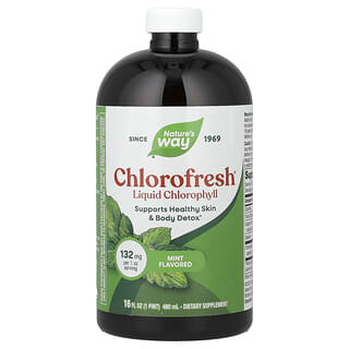 Nature's Way, Chlorofresh, Clorofilă lichidă, Mentă, 480 ml