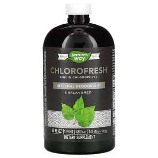 Nature's Way, Chlorofresh, Clorofila líquida, Sin sabor, 480 ml (16 oz. líq.)