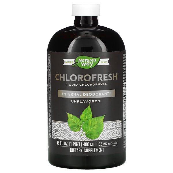 Nature's Way, Chlorofresh, clorofilla liquida, non aromatizzata, 480 ml
